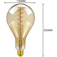 thumbnail image 7 of EONQY LED Edison Bulb, 4W E27 Screw Edison Led Bulb Globe Style Spiral LED Filament Bulb Decorative Light Bulbs for Bedroom Wedding, 7 of 7