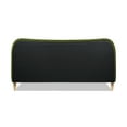 thumbnail image 2 of Jennifer Taylor Home Roman Curved Headboard Upholstered Platform Bed, King, Olive Green Performance Velvet, 2 of 8