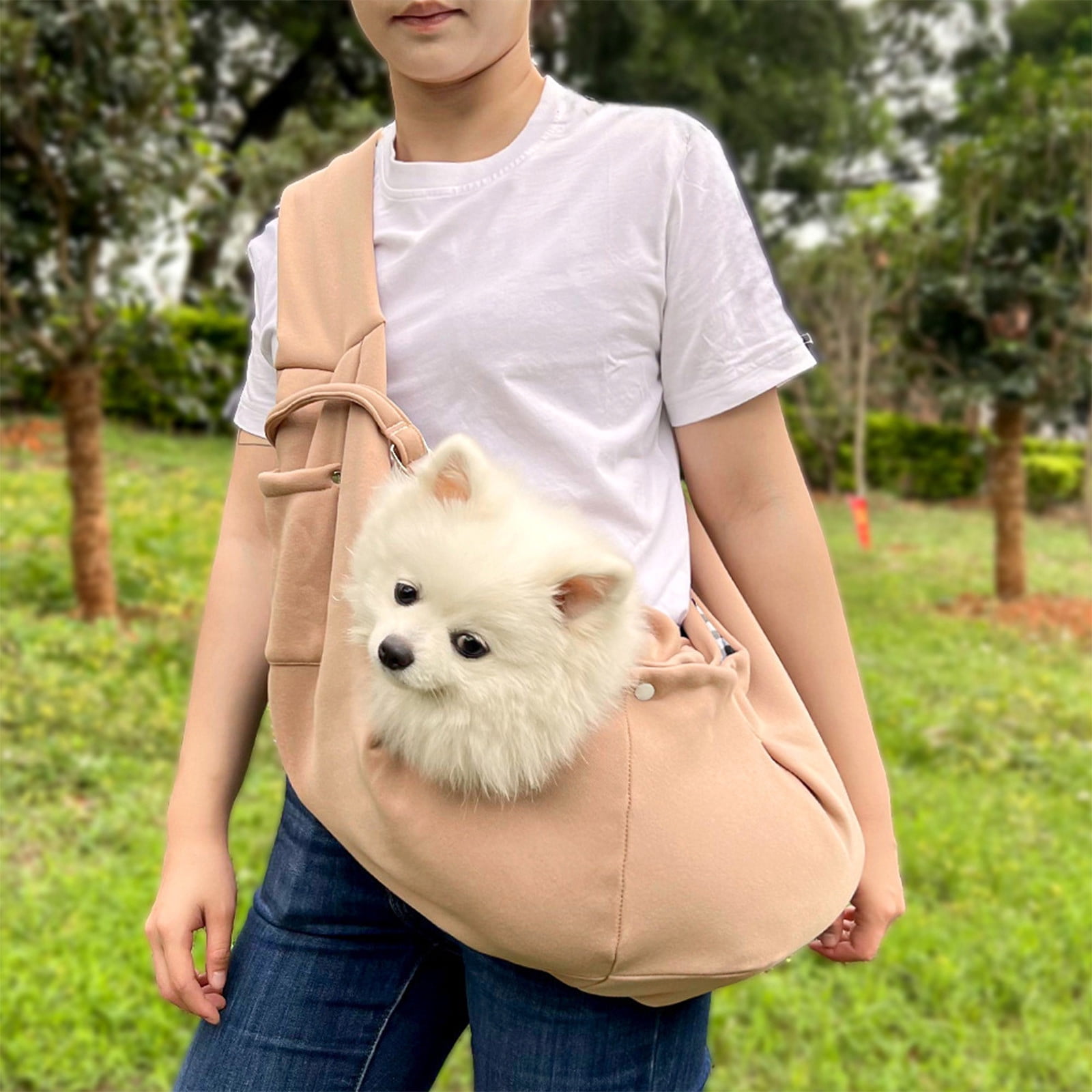 Lunxisen 4 Pcs Pet Carrier Backpack for Cats and Dogs Travel Shoulder Bag Comfortable Breathable Outdoor Adventure Carrier Bag