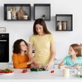 thumbnail image 5 of Kaboon Wall Mount Cube Shelf Set of 3,19.75x12.5x7.75, Model-Cube-Shelf, Black, 5 of 7