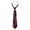 Brick Red, variant on Unisex Punk Metal Chain Tie Necktie, Cravate Pour Femme & Men, Accessories for Business, Prom & Party 1PC Navy