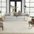 thumbnail image 3 of Nourison Luxurious Shag Ivory 6'7" x 9'2" Area Rug, Solid, Plush, Bed Room, Living Room, Dining Room, Kitchen, Easy Cleaning, Non Shedding, 3 of 10
