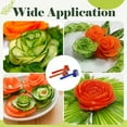 thumbnail image 2 of Upgrade Vegetable Spiral Slicer Made of ABS and Stainless Steel as Multifunctional Tool for Carrots and Veggies with Fine Workmanship Easy to Use for Creating Vegetable Flowers Great for Garnishing, 2 of 6