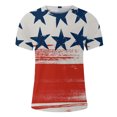 thumbnail image 4 of Snoarin Chandails en Molleton pour Hommes Mode Hommes Manches Courtes Col Rond T-Shirt Imprimé Décontracté Blouse 4 Juillet Chemises pour Hommes en Solde, 4 of 5