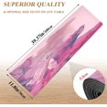thumbnail image 5 of FREEAMG Pink Fog Pretty Long Trivet Table Runner Non-Slip Heat Resistant Table Protector Waterproof Easy to Clean Marbling Colorful Hot Pads Pot Holders Table Mats, 5 of 7