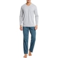 thumbnail image 1 of Ensemble de Pyjama Haut et Bas de Pyjama à Manches Longues en Coton pour Hommes, 1 of 5