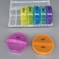thumbnail image 2 of Qarigey Pastillero semanal portátil, soporte dispensador de pastillas de 7 días, organizador de almacenamiento de suplementos, divisores de Salud, 2 of 5