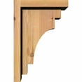 thumbnail image 3 of 7 1/2"W x 8"D x 12"H Mediterranean Smooth Corbel w/Backplate, Western Red Cedar, 3 of 9