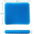 thumbnail image 1 of Gel Seat Cushion,Thick Big Gel Seat Cushion,The Latest Modified Double Gel Seat Cushion, Cooling Seat Cushion,Portable Gel Seat Cushion for Back Pain, 1 of 2