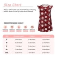 thumbnail image 3 of Gukieu Snowflakes On A Buffalo Plaid Christmas Print Girls' Flying Sleeves Nightdress, Round Neck Sleeveless Princess Dress, Nightgown and Home Clothes-Small, 3 of 6