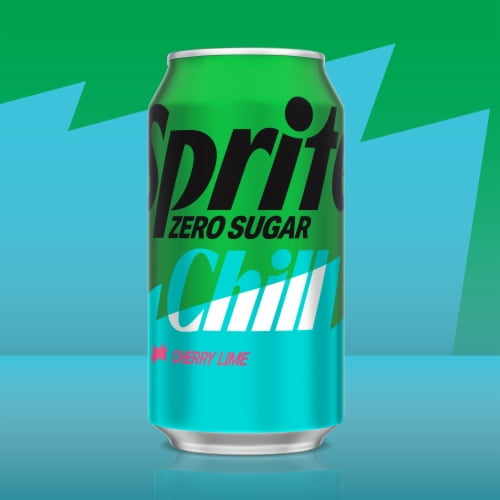 2X - Sprite Chill Zero Sugar Cherry Lime Soda Cans