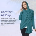 thumbnail image 6 of Sagefinds Sun Protection Wrap, Long Sleeve, Shawl for Women, Travel Scarf, Silky Soft - Large XL, 6 of 9