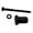 Black, variant on Miseno Mbdh4695 Barn Door Flat Rail Standoff - Black