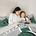 thumbnail image 5 of Homewish Foorball Gamer Bedding Comforter Set,Rugby Sport Theme Twin Comforter Sets,Green Gray Bedding Set For Kids,Microfiber Bedroom Decor Reversible,2 Pieces, 5 of 8