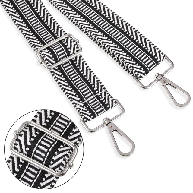 VONKY Wide Application Shoulder Bag Strap Fashionable Made Polyester Convenient And Practical Bag Straps black 1Set