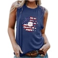 thumbnail image 2 of Fankiway Camisole Haut Femme Col Rond Imprimé Décontracté Ample Sans Manches T-Shirt Liquidation, 2 of 6