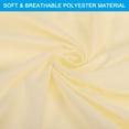 thumbnail image 5 of 47x82" Sleeping Bag Liner Soft Lightweight Travel Camping Sheet Sleep Sack with Carry Bag, Light Yellow, 5 of 6