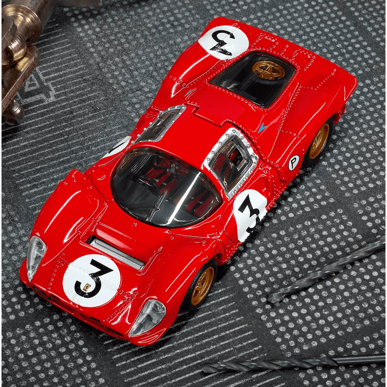 Hot Wheels Elite 64 1967 Ferrari 330 P4, Rosso Corsa Red, Premium