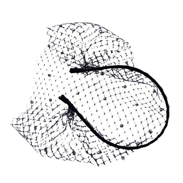 Diadema nupcial Forma de jaula de pájaros Diadema nupcial de aro de pelo de boda vintage Negro Zulema velo de novia