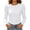 White-AnuYalue cute long sleeve tops, variant on AnuYalue Womens Puff Long Sleeve Shirts Fashion Stretchy Knit Fitted Tops Trendy Fall Winter Tee for Work Casual