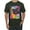 Forest Green, variant on Funny Neon Pug | Dean Russo Art Animal Lover Men's T-Shirt, Charcoal, XX-Large