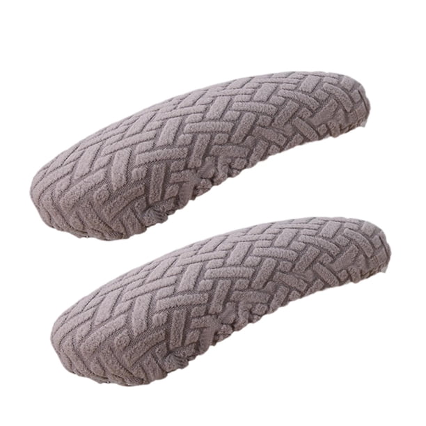 1 par de fundas para reposabrazos de silla de oficina, fundas para reposabrazos de sillón, fácil instalación, antideslizantes Gris claro