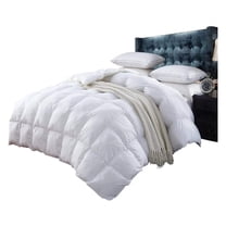 300 Thread Count California King Goose Down Comforter, White