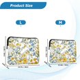 thumbnail image 4 of FORMRS 15"-15.6" Laptop Sleeve Protective Case Soft Carrying Quilted Computer Bag Cover, Yellow Floral, 4 of 7