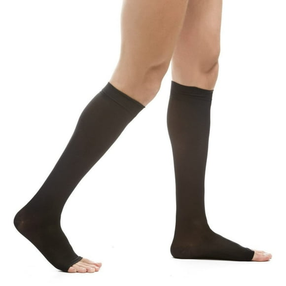 EvoNation Men’s Open Toe 20-30 mmHg Graduated Compression Socks – Firm Pressure Compression Garment