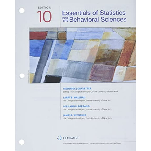 Pre-Owned Bundle: Essentials of Statistics for the Behavioral Sciences, Loose-leaf Version, 10th + MindTap, 1 term Printed Access Card, 9780357585047, 0357585046, Paperback, 10 edition