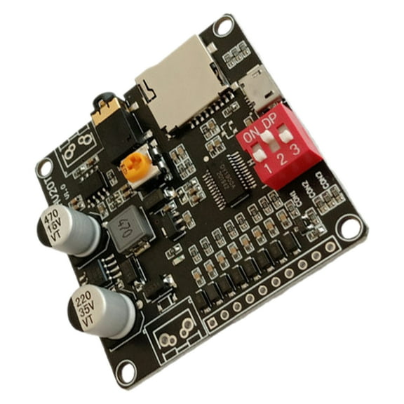 HV20T Voice Playback Module 12V/24V Power Supply 10W/20W Amplifier Support MP3 Music Player USB Downloadable