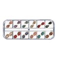thumbnail image 1 of Long Boxed Oblong Oval Oound Oorder Gemstone Manicure Ornament, 1 of 1
