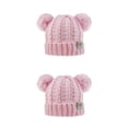 thumbnail image 3 of Gorro esponjoso Sonducket pompones bolas Multicolor tejido mixto orejeras plegables para niños, 3 of 6