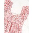 thumbnail image 4 of Women's Summer Boho Smocked Peplum Tank Top Square Neck Ruffle Sleeveless Casual Vacation Shirt, 4 of 4
