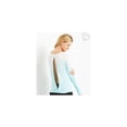 thumbnail image 2 of Aeropostale - Camiseta gráfica para mujer con corte degradado en la espalda, azul, grande, 2 of 3