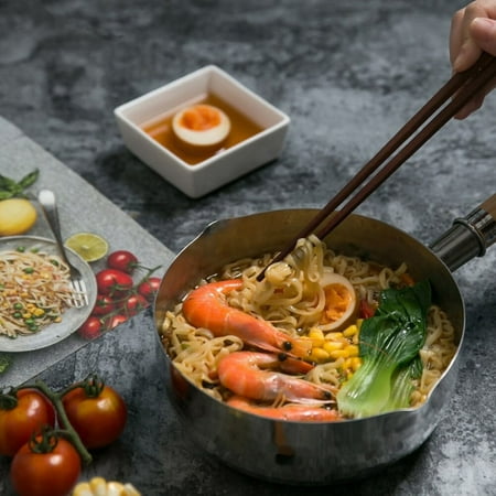

Glass Lid Boiled Dish Food Milk Pan Supplement Tempura Flat Noodle Pot Non-stick Japanese Style Kitchen Soup Sugar