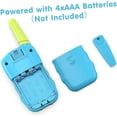 thumbnail image 2 of Walkie Talkie verde para niños, 1 par, regalo de Navidad para fiesta de cumpleaños, juego familiar, caza al aire libre, 2 of 3