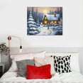 thumbnail image 4 of ONETECH  Christmas Canvas Wall Art  Snowman in the Snow Canvas Print Xmas Wall Art Prints for Holiday Decor, 4 of 4