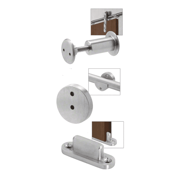 CRL LSWMADT Brushed Stainless Laguna Sliding Door Hardware Adaptor Kit