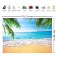 thumbnail image 6 of 7x5ft Tropical Beach Backdrop Summer Backdrop Palm Island Seaside Leaf Backdrop Party Photography Prop, 6 of 6