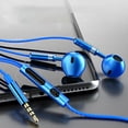 thumbnail image 3 of Gwong Electrónica Auriculares con cable Bass pesados ​​ergonómicos en la oreja 1.2M Metal 3.5mm Control de alambre Auriculares para la música, 3 of 6