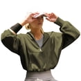 thumbnail image 3 of Sudaderas con Capucha para Mujer, Conjuntos de Moda de Otoño, Sudaderas Deportivas, Chaquetas con Cremallera de Invierno Estilo Y2K, Tops Oversize y Ropa Verde S, 3 of 8
