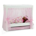 thumbnail image 2 of Emily Rose 18 Inch Doll Furniture | 18" Doll Canopy Single Bed with Doll Clothes Storage Drawer | Doll Bed Includes a 5 Piece Colorful Bedding Set | Fits 15" - 18" Dolls, 2 of 7