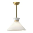 thumbnail image 2 of PD470514MBGO-Alora Lighting-Halston - 1 Light Pendant-9 Inches Tall and 14.13 Inches Wide-Matte Black Finish, 2 of 2