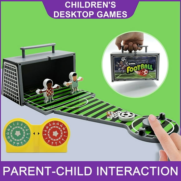 Maleta de fútbol de bolos con eyección de dedos Mini escritorio interactivo entre padres e hijos Wmkox8yii shdjk479
