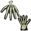 Party Central Club Pack of 240 Black and Green Spooky Skeleton Hand Halloween Treat Bags 11"