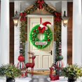 thumbnail image 5 of Christmas Door Cover Snowman Xmas Decor Banner 35x71 Festive Wreath Backdrop Winter Front Door Hanging Banner Ornament Porch Entryway Decoration, 5 of 6