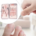 thumbnail image 4 of Juego de Cortaúñas para Herramientas de Acero Inoxidable Sunnimix Estuche de Regalo aseo para Mujeres Y hombres Clásico Conjunto de 12 piezas Traje de cuidado de uñas, 4 of 7