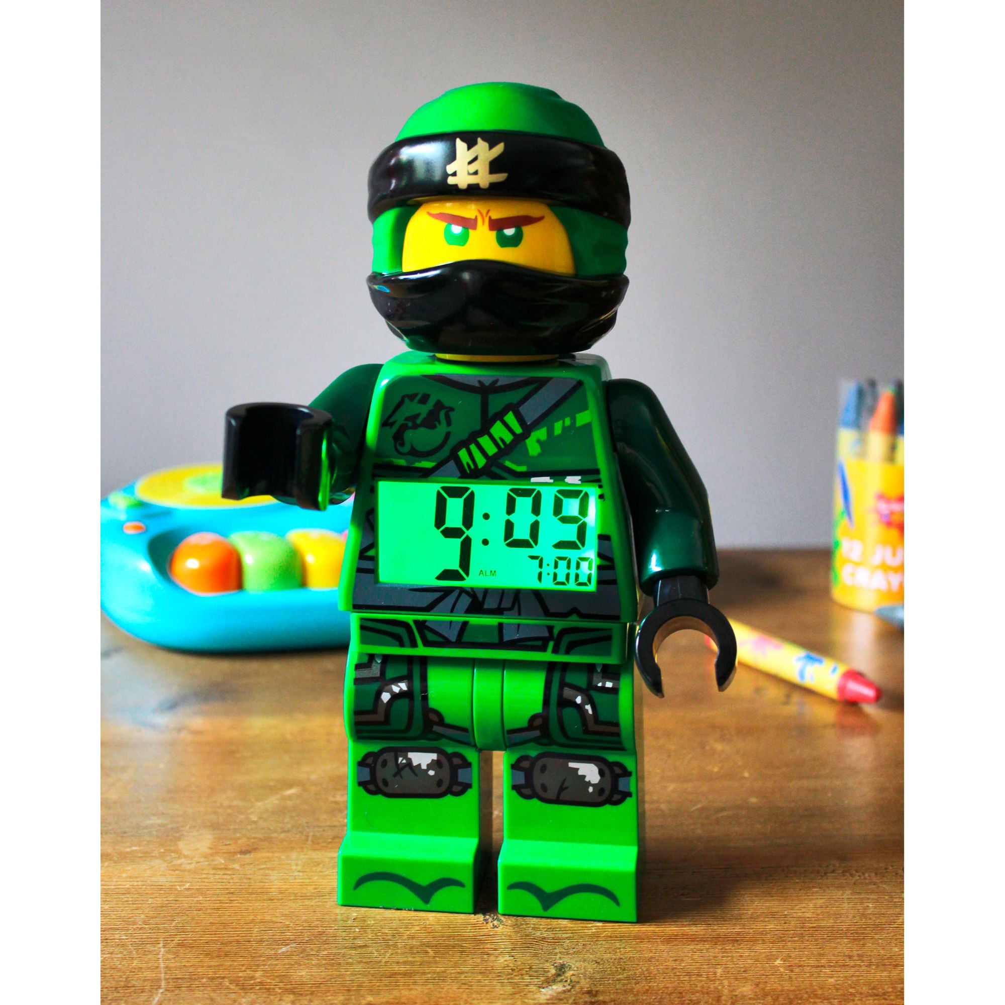 Lego Ninja Ninjago Alarm Desk Clock 3.75" Home or Office Decor Z24 Nice For Gift 