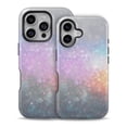 thumbnail image 2 of DesignSkinz Scratch-Resistant Hard Slim Case Compatible with iPhone 16 Pro (Compatible with MagSafe) - Tie Dye Unfocused Glowing Orbs of Light, 2 of 9